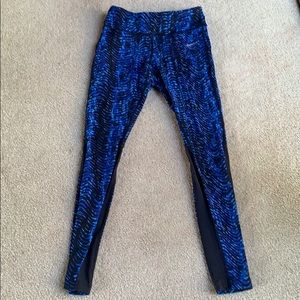 Nike Dri-Fit Leggings Blue:Black Size M
